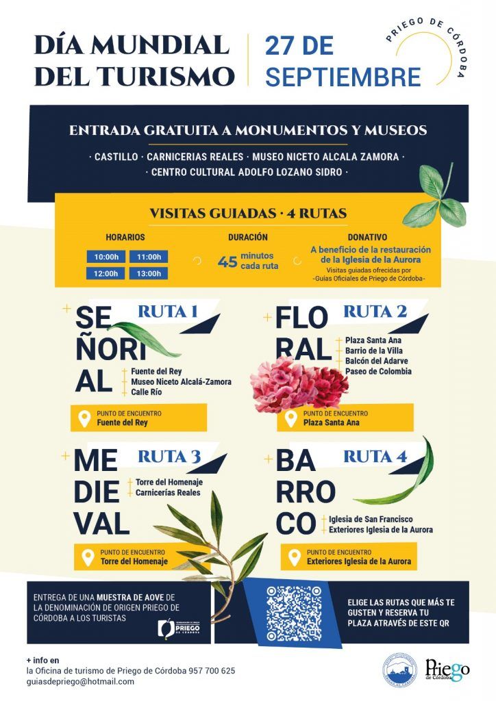 Visitas guiadas por el Día Mundial del Turismo. 27 de septiembre de 2023